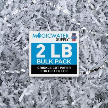 Imagem de Papel de corte enrugado MagicWater Supply 0,9 kg, prata branca
