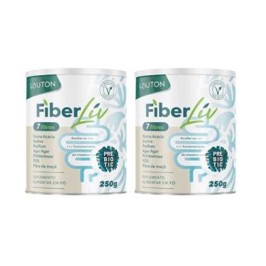 Imagem de Kit 2x FíberLiv 7 Fibras suplemento em pó 250g Lauton - Lauton Nutriti