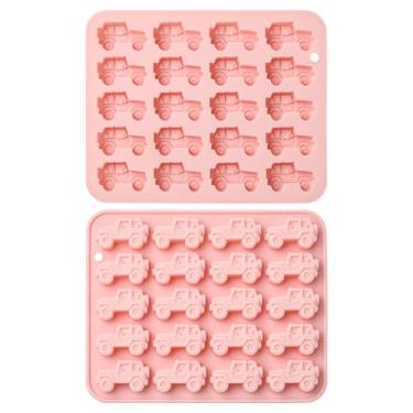 Imagem de UR URLIFEHALL 2 moldes de silicone para veículos off-road em forma de carro para decoração de bolo de gelatina de fondant
