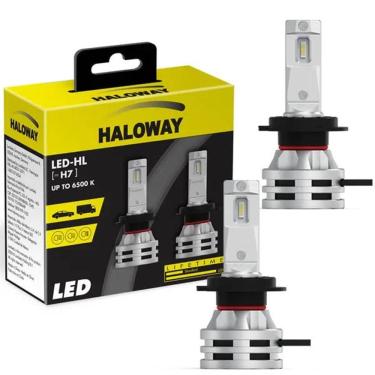 Imagem de Par Lâmpada Led Luz Branca H1 6500K 12V 19W Haloway