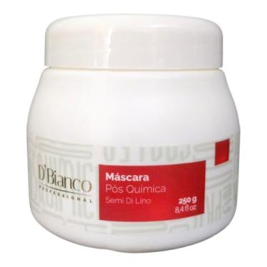 Imagem de D'Bianco Máscara Pós Química Semi Di Lino, Restauração Capilar com Arginina e Proteína do Trigo, 250g