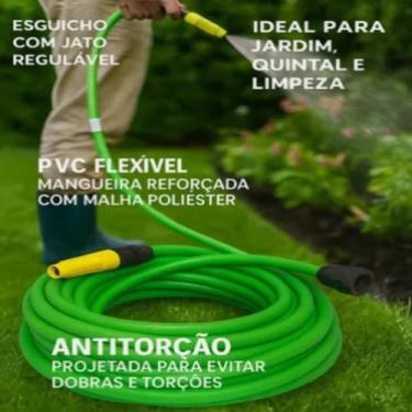 Imagem de Mangueira sunflex 20m 7.16 conjunto jardim lisa, Verde