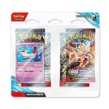 Imagem de Blister Pokemon Coleção Coroa Estelar Cartas Copag Ev07 Lati
