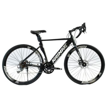 Imagem de Bicicleta Speed Aro 700 Bike 16 Vel Marchas AeroEdge Freio a Disco Quadro Alumínio Resistente Leve Cor Cinza - WCT FITNESS