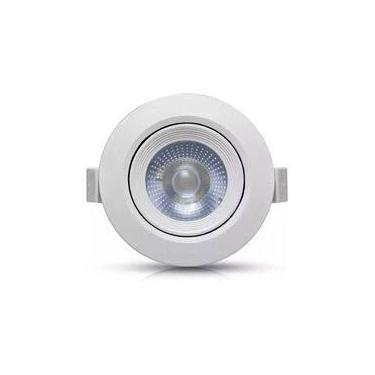 Imagem de Kit 10 Spot Led Cob 7w Dicróica Direcionável Redondo Embutir 6000k biv