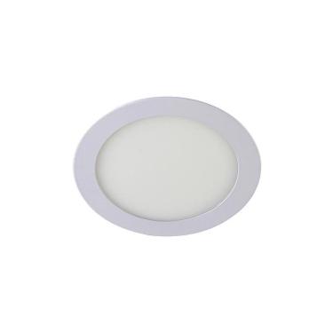 Imagem de Painel Led Embutir Slim Redondo 6W Luz Branco Quente