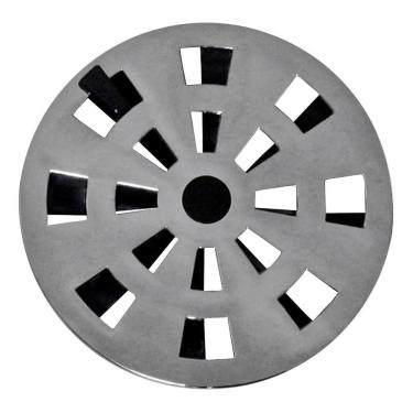 Imagem de Grelha Cromada Redonda Rotativa 9,7Cm Grb2 Astra 12 Unidades