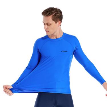 Imagem de Camiseta UV Segunda Pele Proteção Solar UV50 Praia Piscina Surf Unissex-Unissex