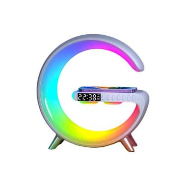 Imagem de Lâmpada RGB de carregador sem fio com alto-falante Bluetooth 15W N69 -