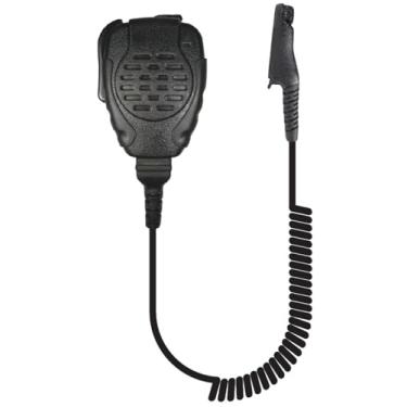 Imagem de PRYME Microfone de alto-falante remoto SPM-2100-M20 Trooper IP56 resistente à água com microfone redutor de ruído e interruptor PTT grande - Serve em: Moto ION, R7, NXP800, N30, N50 e N70.