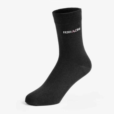 Imagem de Meia Ferracini Sport Cano Longo - Masculina, Preto