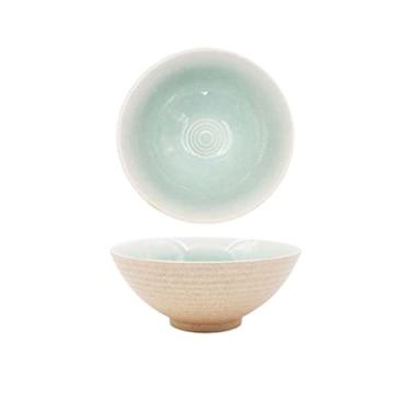 Imagem de WYUYIWH Tigela de ramen de cerâmica tigela grande de sopa de macarrão tigela de macarrão de carne doméstica tigela de macarrão instantâneo frutas (Cor: 5)