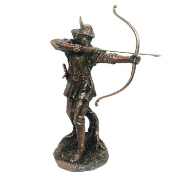 Imagem de Estátua Robin Hood Arqueiro Justiceiro Corajoso 29 cm