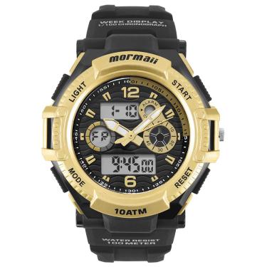 Imagem de Relógio Mormaii Masculino Ref: Mom8032d/8d Esportivo Anadigi Black