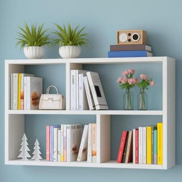 Imagem de Nicho prateleira decorativo 60x90x18cm porta livros enfeites orgnizado