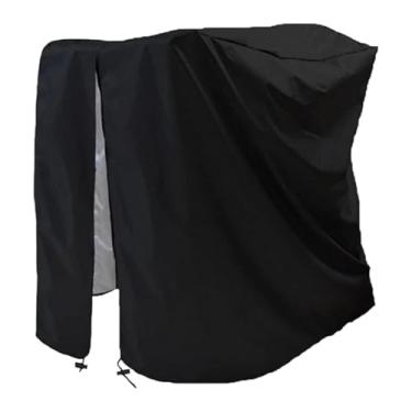 Imagem de predolo Capa para esteira Oxford de tecido à prova de poeira para garagem, áreas externas e internas, versátil para academia em casa, capa à prova d'água, Preto