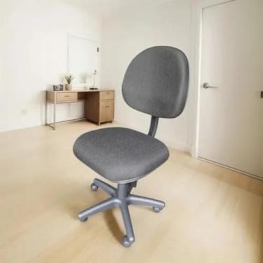 Imagem de Cadeira de Escritório Executiva Giratória com Rodízios Tecido Jserrano Altura Regulável Preta