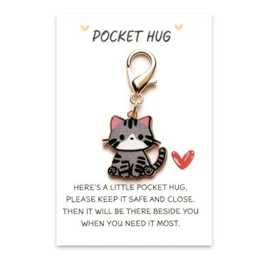 Imagem de Porta-chaves de gato, berloques fofos para mochilas, colar de gato, berloques de bolsa para bolsas, acessórios para bolsas