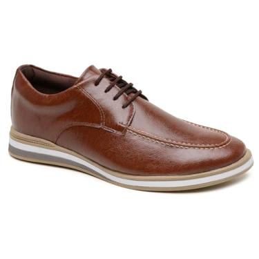 Imagem de Sapato Social Oxford Masculino Sola Confortável Mocassim Casual Moderno (Whisky, BR, Adulto, Numérico, 44)