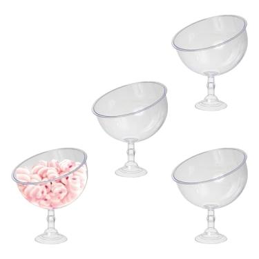 Imagem de Expositor De Balas Baleiro 450ml Premium 4pçs Bomboniere Acrílico (TRANSPARENTE)