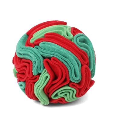 Imagem de kmirepa Bola de Snuffle para cães – brinquedos interativos para mantê-los ocupados, brinquedo de quebra-cabeça de cachorro com tecido macio para cães pequenos, médios e grandes companheirismo diário