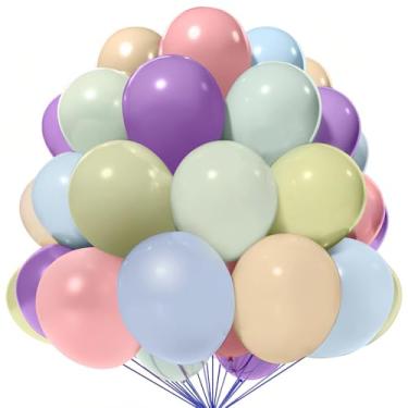 Imagem de Pacote com 20 balões de látex de 30 cm de cores sortidas para aniversário, casamento, chá de bebê, formatura, revelação de gênero de noivado, aniversário, Natal, decorações de festas de fim de ano