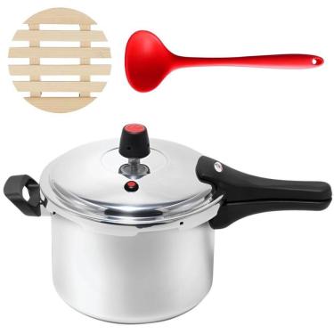 Imagem de Panela De Pressão 3L Fechamento Externo + Descanso + Concha