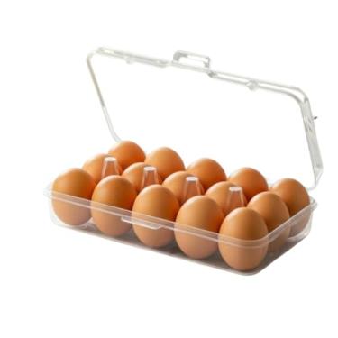 Imagem de Bandeja Para Ovos Para FrigoríFico | Caixas E Gavetas EmpilháVeis Para Uso DoméStico E Na Cozinha(Porta Ovos)