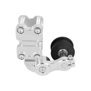 Imagem de Duobeisi Tensor de corrente de alumínio CNC universal para motocicleta - Ferramenta de rolo automática para motocross, chopper, ATV e Dirt Bike (prata)