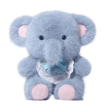 Imagem de Boneca de pelúcia, desenho animado, elefante azul, 20 cm, bicho de pelúcia macio