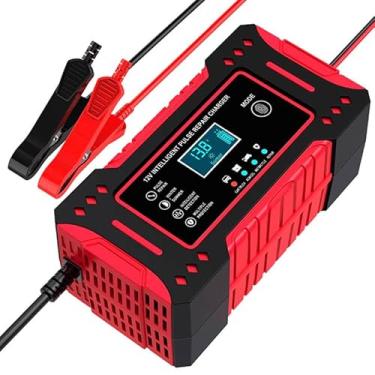 Imagem de Carregador de Bateria Inteligente 12V Bivolt Para Carro Moto Caminhão – Display Digital LCD com Proteção Contra Curto, Sobrecarga e Superaquecimento | Linha Premium Automotiva