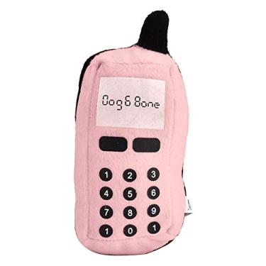 Imagem de YOUTHINK Brinquedo de Pelúcia para Mastigar Celular para Cães e Gatos, Brinquedo Interativo de Dentição Com Som, Mordedor de Cachorrinho Rosa, Brinquedo Interativo Divertido para Cães e (PINK)