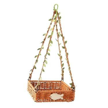 Imagem de IEUDNS Casinha de pássaros para gaiola, ideal para criação de papagaios, pequeno para pássaros como canários e agapornis, Quadrado