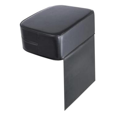 Imagem de harayaa Assento elevatório infantil para salão de beleza, acessórios para corte de cabelo, almofada macia para cadeira de cabeleireiro, almofada elevatória, Preto