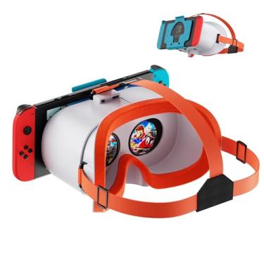 Imagem de VR Headset for Nintendo Switch & Switch OLED, Upgraded Switch Virtual Reality Glasses with Adjustable HD Lenses and Comfortable Head Strap, Labo VR Kit 3D Goggles for Switch Accessories
