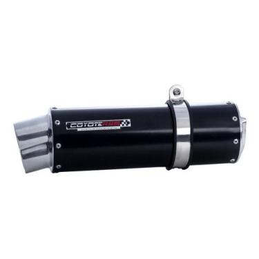 Imagem de Escape / Ponteira Coyote RS5 Boca 8 Aluminio Oval - XRE 190 , Preto