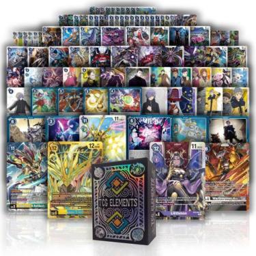 Imagem de Pacote inicial Digimon Ultra Rare com 100 cartas autênticas - Tcg Elem