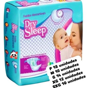 Imagem de Fralda Descartavel Infantil Dry Sleep Pratica G 14 Unidades | Conforto, Proteção e Economia