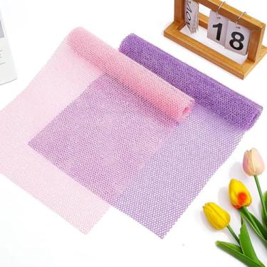 Imagem de 1 peça de esponja africana, esponja de rede africana com alças, esponja de banho esfoliante longa e esfregão das costas do corpo, para chuveiro