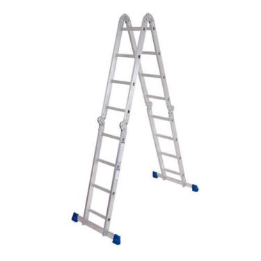 Imagem de Escada Alumínio 16 Degraus Multifuncional 4 X 4 - Mor