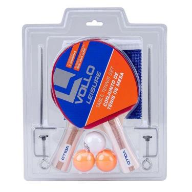 Imagem de Kit Tênis de Mesa Ping Pong - 2 Raquetes 3 Bolas e 1 Rede - Vollo Sports-Masculino