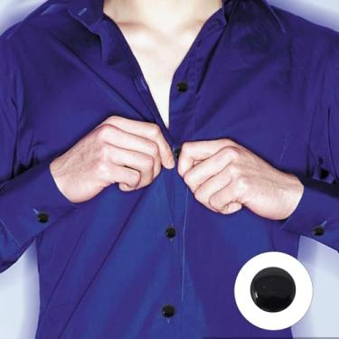 Imagem de 20 peças de botões pretos delicados de pérola de 10 mm com haste botões redondos botões de costura de resina de plástico botões decorativos para vestidos de casamento, saias, luvas, suéteres, chapéus