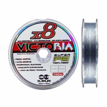 Imagem de Linha de Pesca Multifilamento Cinza 8 Fios 200m 0.50mm 76lb