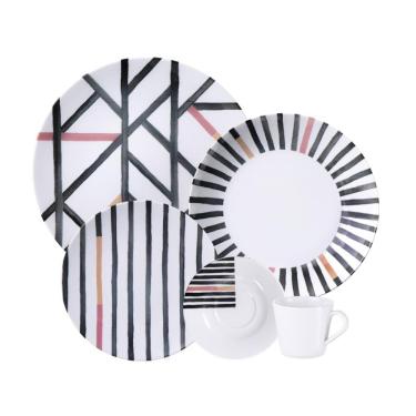 Imagem de Aparelho De Jantar Tramontina Street Em Porcelana Decorada 20 Peças