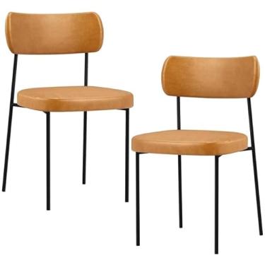 Imagem de Kit 02 Cadeiras Estofadas Melissa Sala de Jantar Cozinha Espaço Gourmet