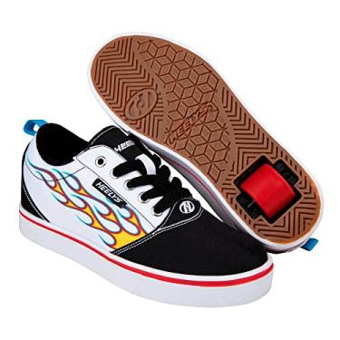 Imagem de HEELYS Impressões Pro 20 para meninos (criança pequena/criança grande/adulto), Preto/branco, 8 Little Kid