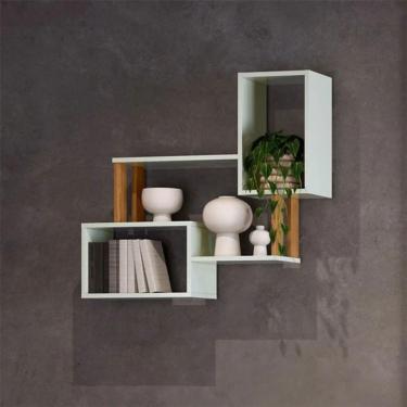 Imagem de Nicho Lanes 100% MDF Off White e Freijó