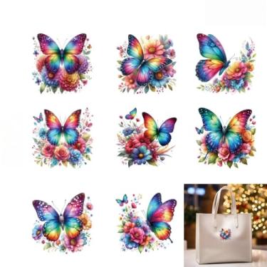 Imagem de Um pacote de 5 adesivos de cristal aleatórios para presentes de Natal/Halloween/aniversário (cada um contém 8 padrões)