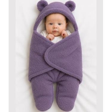 Imagem de Saco de Dormir para Bebê Menina e Menino, Casulo Enroladinho (Sorvetinho de Uva)