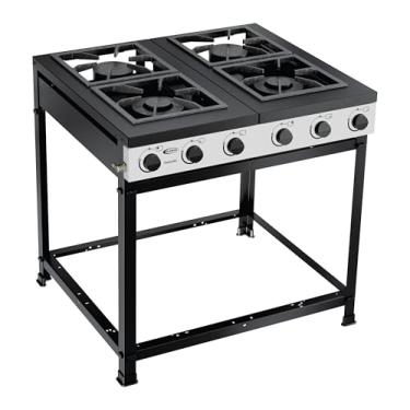 Imagem de Fogão A Gás Semi Industrial Imperador Com 4 Bocas Alta Pressão Potente E Resistente Design Prático E Funcional
